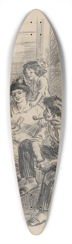 John Sloan - Da Thief 39.3 inch art pintail longboard deck