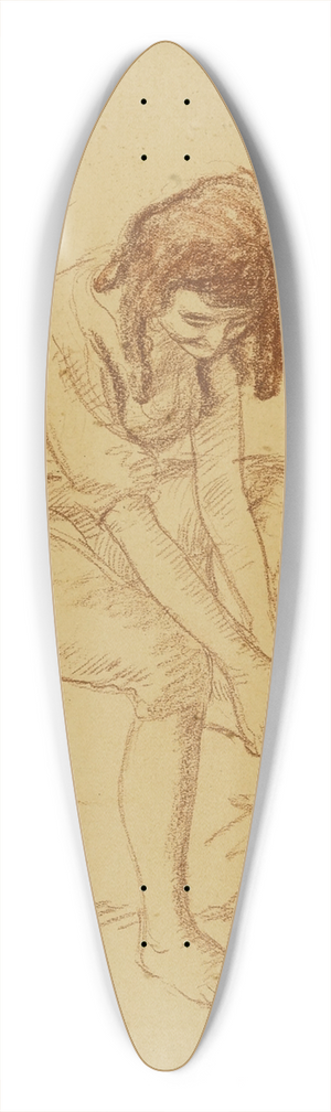 John Sloan - Girl Dressing 39.3 inch art pintail longboard deck