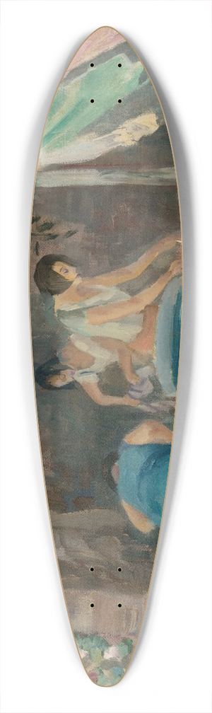 John Sloan - Wash day, Santa Fe 39.3 inch art pintail longboard deck