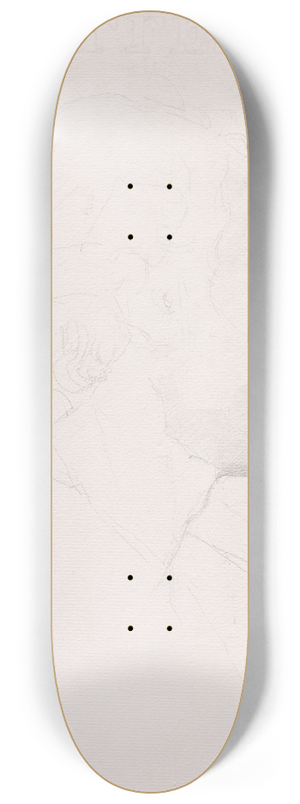 Georges Seurat - Tte dhomme de profil 8.25 inch art skate deck