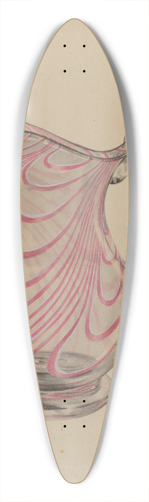 John Tarantino - Cream Pitcher 39.3 inch art pintail longboard deck