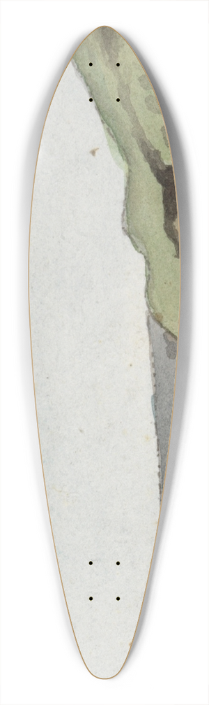 John Thomas Serres - The Ram Head 39.3 inch art pintail longboard deck