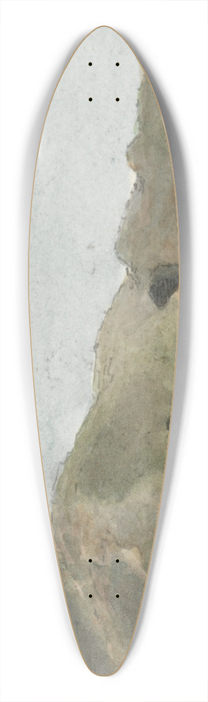 John Thomas Serres - The Start Point, North East by North 39.3 inch art pintail longboard deck