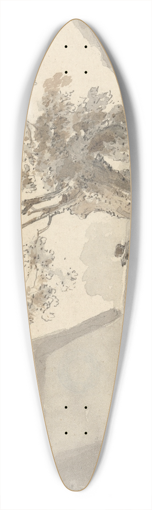 John Thomas Smith - Man Beside a Stile 39.3 inch art pintail longboard deck