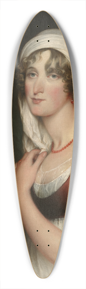 John Trumbull - Sarah Trumbull with aSpaniel 39.3 inch art pintail longboard deck