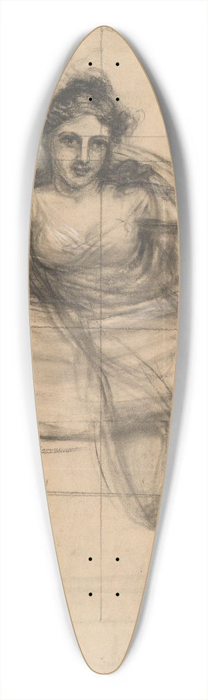John Vanderlyn - A Muse 39.3 inch art pintail longboard deck