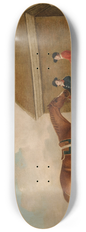 George Stubbs - Eclipse at Newmarket with a groom and jockey 8.25 inch art skate deck