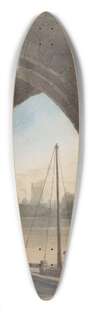 John Varley - Looking under the Bridge 39.3 inch art pintail longboard deck