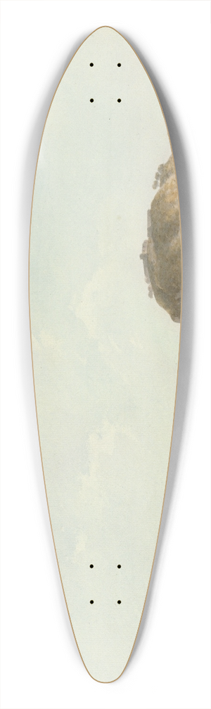 John Warwick Smith - Coast Near Sorrento 39.3 inch art pintail longboard deck