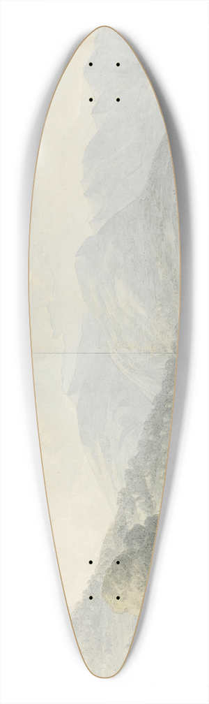 John Webber - Borgo da Vico, Como 39.3 inch art pintail longboard deck