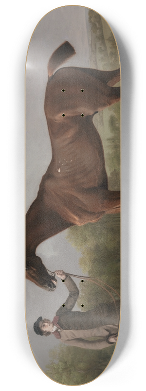 George Stubbs - Lustre, held by a Groom 8.25 inch art skate deck