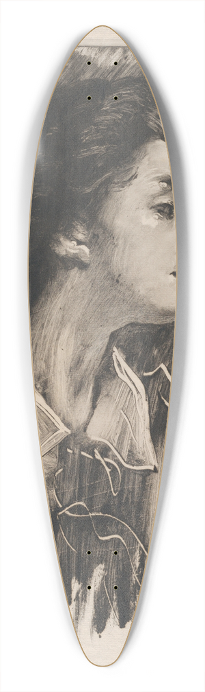John White Alexander - Elizabeth Alexander 39.3 inch art pintail longboard deck