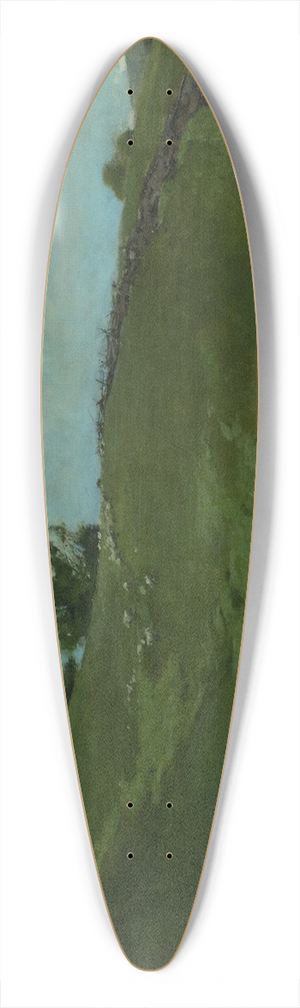 John White Alexander - Landscape, Cornish, N.H. 39.3 inch art pintail longboard deck
