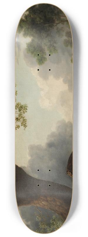 George Stubbs - The Third Duke of Dorsets Hunter with a Groom and a Dog 8.25 inch art skate deck