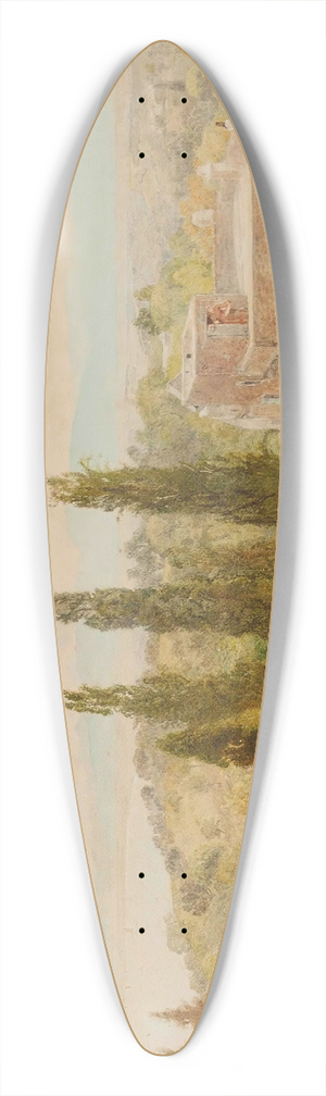 John William North - Maison De Campagne, Algiers 39.3 inch art pintail longboard deck