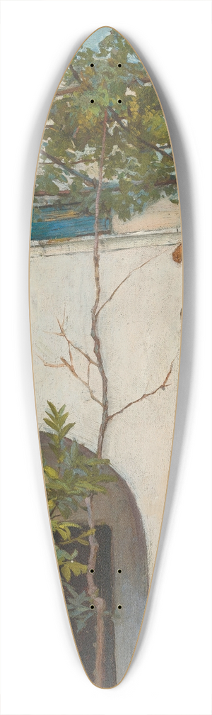 John William Waterhouse - Lady On A Balcony, Capri 39.3 inch art pintail longboard deck