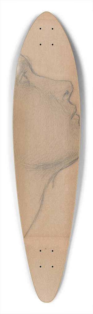 John William Waterhouse - Study for Lamia 39.3 inch art pintail longboard deck