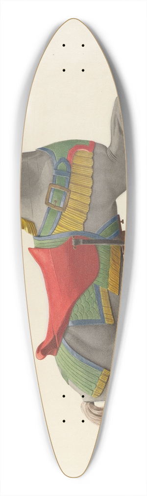 John W. Kelleher - Carousel Horse 39.3 inch art pintail longboard deck