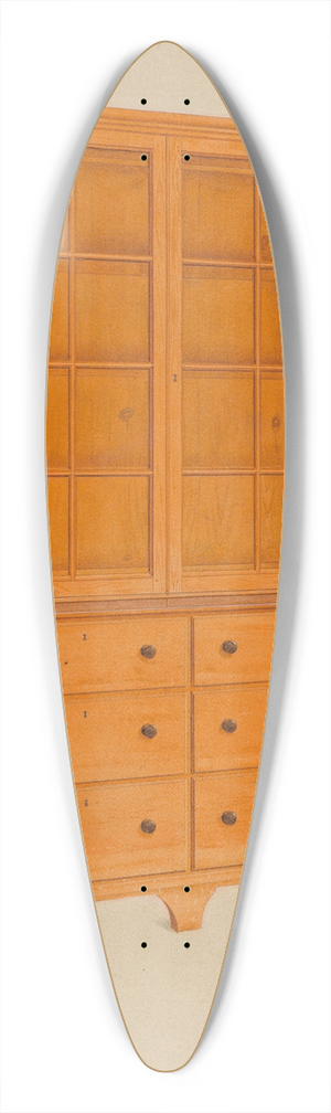 John W. Kelleher - Shaker Cabinet 39.3 inch art pintail longboard deck