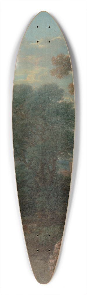 John Wootton - Classical landscape: morning 39.3 inch art pintail longboard deck
