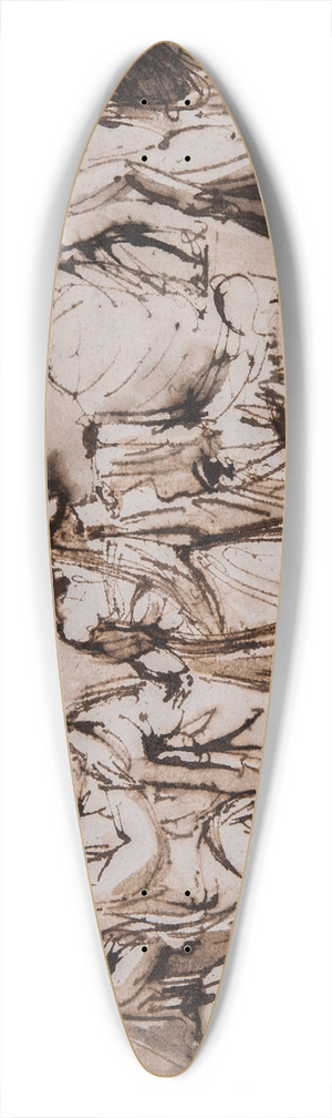 Jonas kerstrm - Elymas Struck Blind 39.3 inch art pintail longboard deck