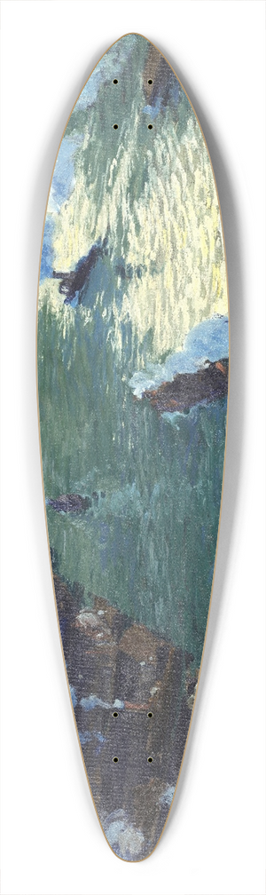 Jonas Lie - Path of gold 39.3 inch art pintail longboard deck