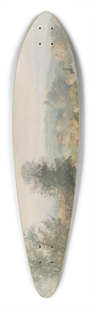 Jonathan Needham - Punt on a River 39.3 inch art pintail longboard deck