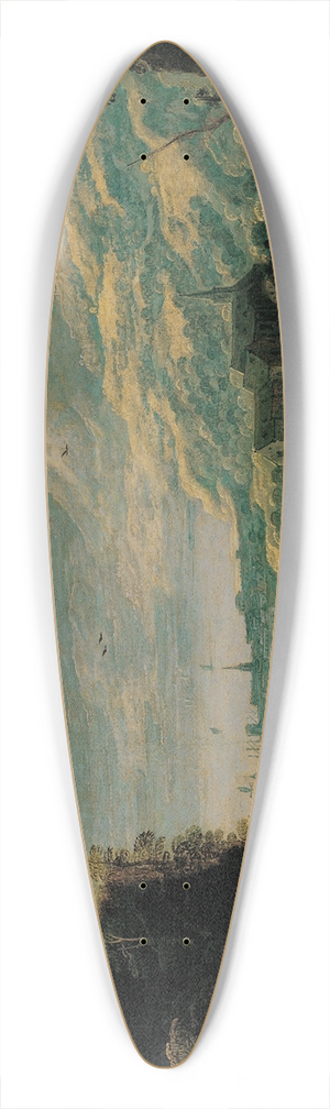 Joos de Momper - Mountain Landscape 39.3 inch art pintail longboard deck
