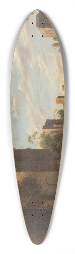 Joost Cornelisz Droochsloot - Housing the Poor 39.3 inch art pintail longboard deck
