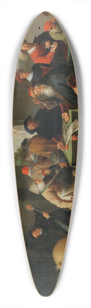 Joost Cornelisz Droochsloot - The Peasant Lawyer 39.3 inch art pintail longboard deck