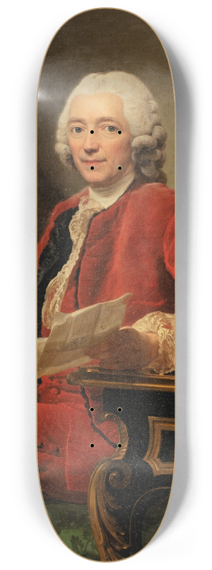 Alexander Roslin - Portrait ofLouis de Conzi 8.25 inch art skate deck Alexander Roslin - Portrait ofLouis de Conzi 8.25 inch art skate deck