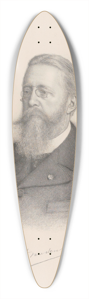 Jos Aerts - Arthur Van den Nest 39.3 inch art pintail longboard deck