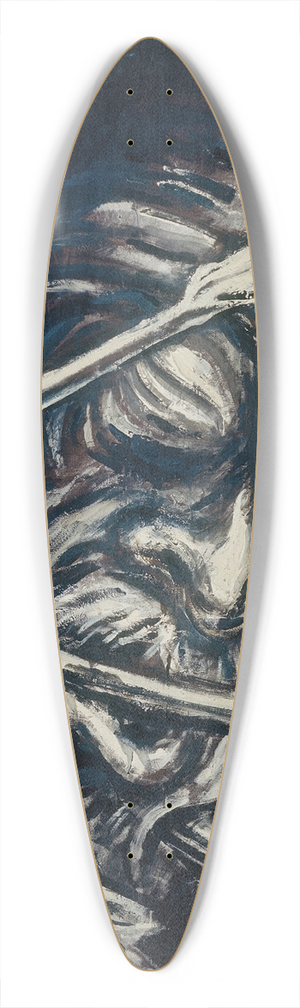 Jos Clemente Orozco - Head Pierced with Arrows, from the Los teules series 39.3 inch art pintail longboard deck