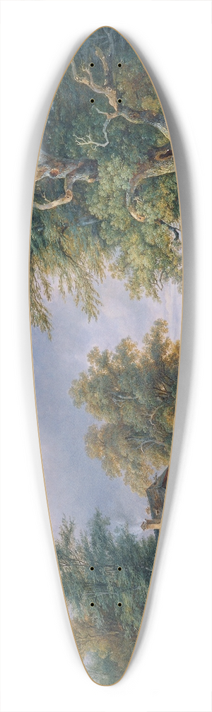 Josef Altenkopf - Bauerngehft an einer Waldstrae 39.3 inch art pintail longboard deck