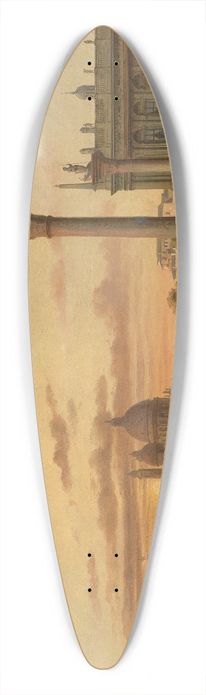 Josef Carl Berthold Pttner - Markusplatz 39.3 inch art pintail longboard deck
