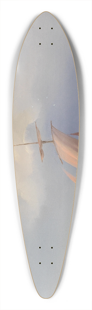 Josef Carl Berthold Pttner - Small Stable Scene with Sheep 39.3 inch art pintail longboard deck