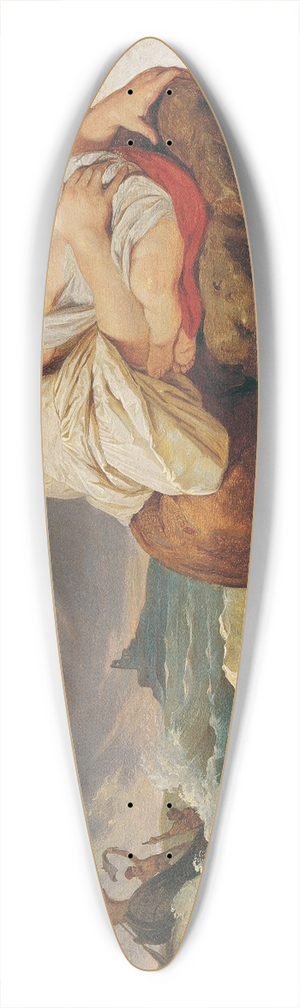 Josef Danhauser - Die Schiffbrchige 39.3 inch art pintail longboard deck