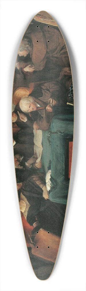 Josef Danhauser - Die Testamentserffnung 39.3 inch art pintail longboard deck