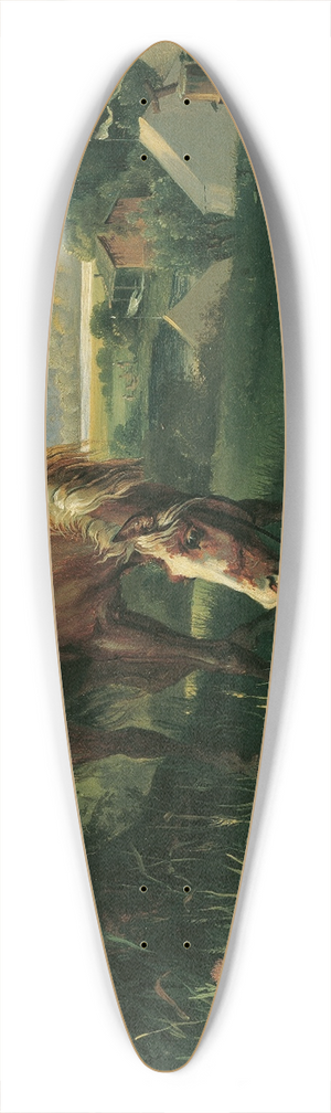 Josef Danhauser - Wallsteins Grab 39.3 inch art pintail longboard deck