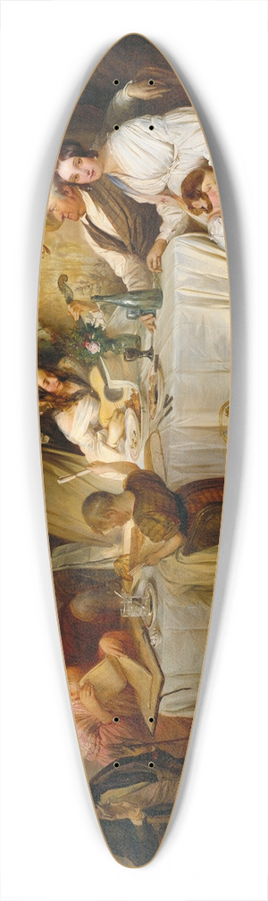 Josef Danhauser - Wein, Weib und Gesang 39.3 inch art pintail longboard deck