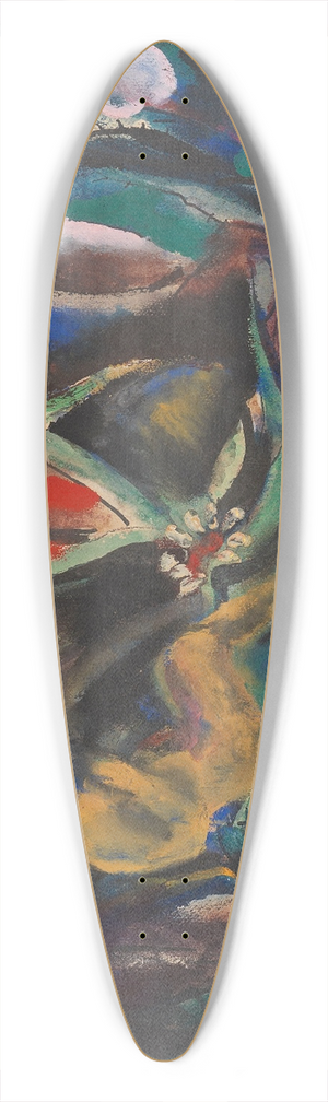Josef Eberz - Blhen 39.3 inch art pintail longboard deck