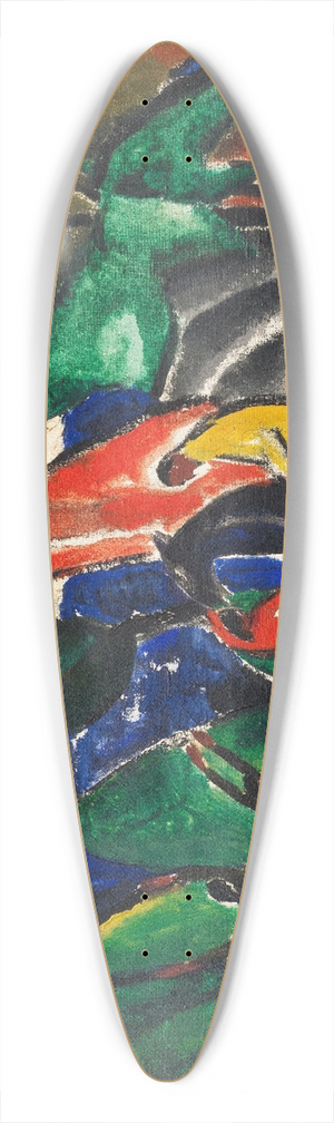 Josef Eberz - Der Ersehnte 39.3 inch art pintail longboard deck