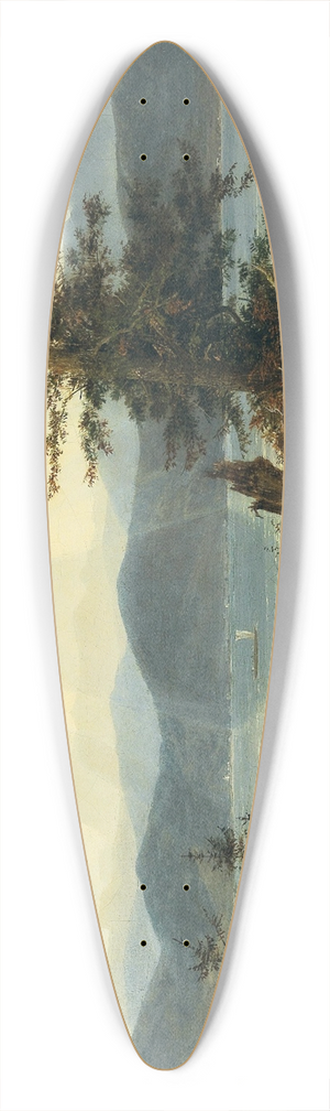 Josef Feid - Scene at Attersee 39.3 inch art pintail longboard deck