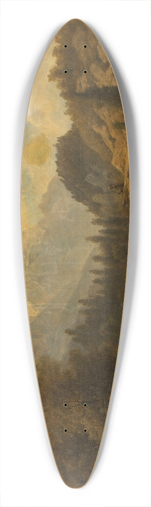 Josef Kriehuber - Waldlandschaft 39.3 inch art pintail longboard deck