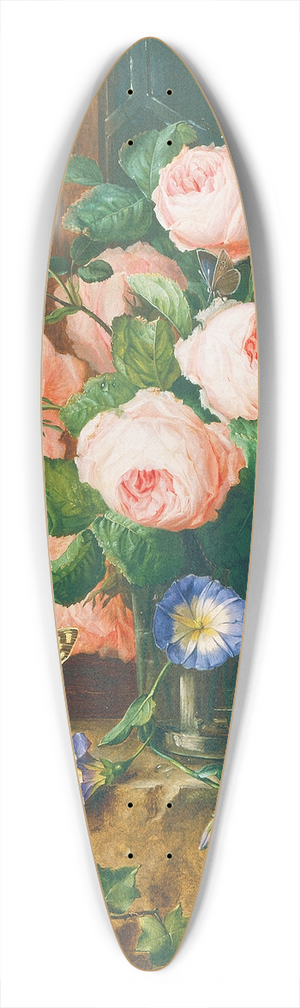 Josef Lauer - Blumenstillleben 39.3 inch art pintail longboard deck