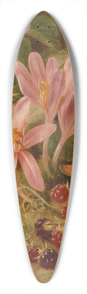 Josef Lauer - Herbstblume mit Brombeeren 39.3 inch art pintail longboard deck