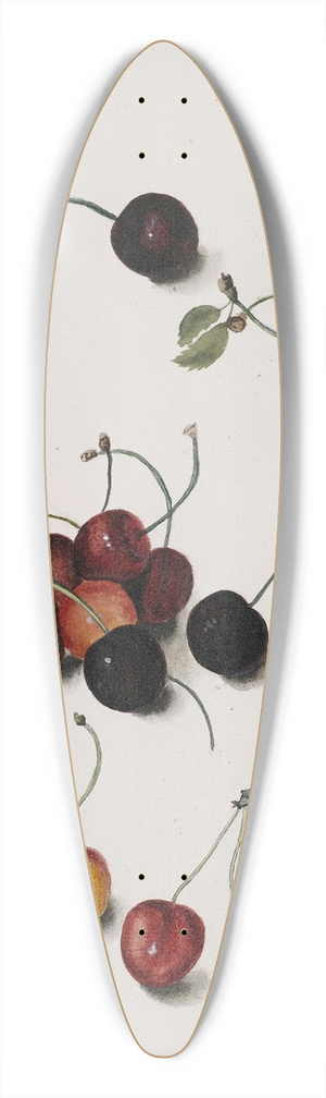 Josef Lauer - Kirschen 39.3 inch art pintail longboard deck
