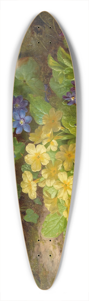 Josef Lauer - Kleines Blumenstck (Alpenblumen) 39.3 inch art pintail longboard deck