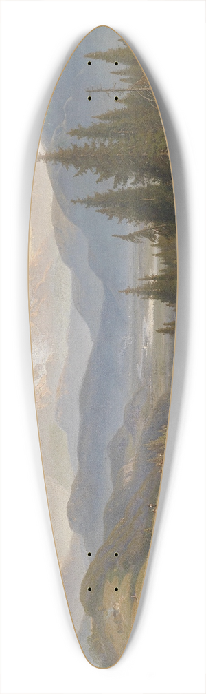 Josef Mayburger - Landschaft mit Watzmann 39.3 inch art pintail longboard deck