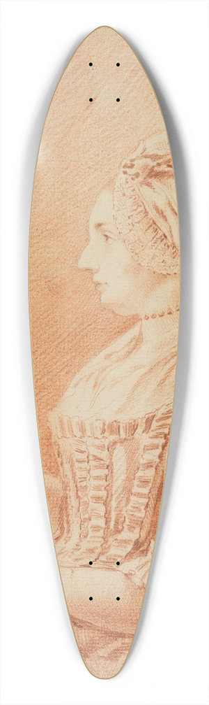 Josef Melling - Dame mit der Handarbeit 39.3 inch art pintail longboard deck